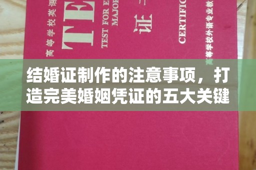 门源结婚证制作的注意事项，打造完美婚姻凭证的五大关键点